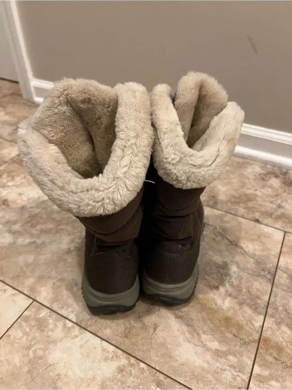 North Face Faux-Fur Snow Boots